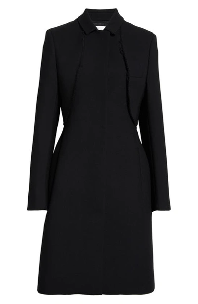 Shop The Row Holmes Layered Structured Virgin Wool Jacket In Black