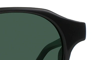 Shop Raen Expedition Remmy 50mm Round Sunglasses In Recycled Black/ Exp Green