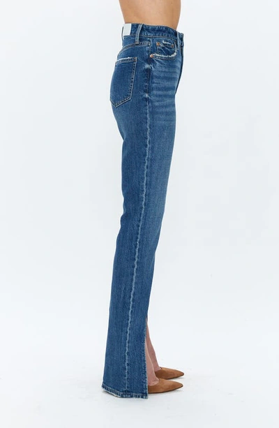 Shop Pistola Colleen Slit Hem High Waist Slim Bootcut Jeans In Willow
