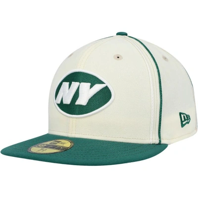 NEW ERA NEW ERA GREEN NEW YORK JETS SOUTACHE 59FIFTY FITTED HAT 