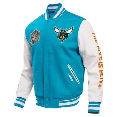 Shop Pro Standard Teal Charlotte Hornets 2023/24 City Edition Varsity Jacket