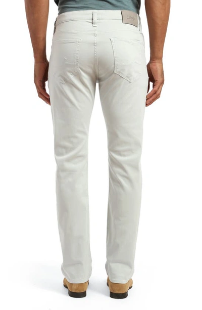 Shop 34 Heritage Charisma Relaxed Straight Leg Twill Pants In Pearl Twill