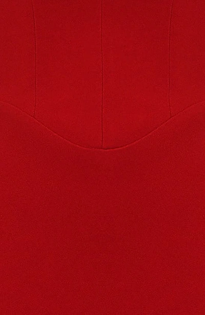 House Of Cb Yasmin Long Sleeve Body-con Midi Cocktail Dress In True Red