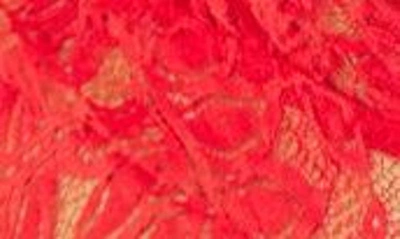 Seven 'til Midnight Seven ‘til Midnight Mesh & Eyelash Lace Teddy In Red