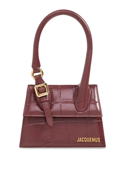 Shop Jacquemus Le Chiquito Moyen Boucle Shoulder Bag In Brown