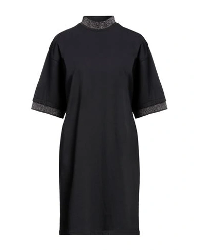 Shop Acne Studios Woman Mini Dress Black Size S Cotton