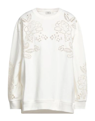 Shop Etro Woman Sweatshirt Cream Size M Viscose, Elastane In White