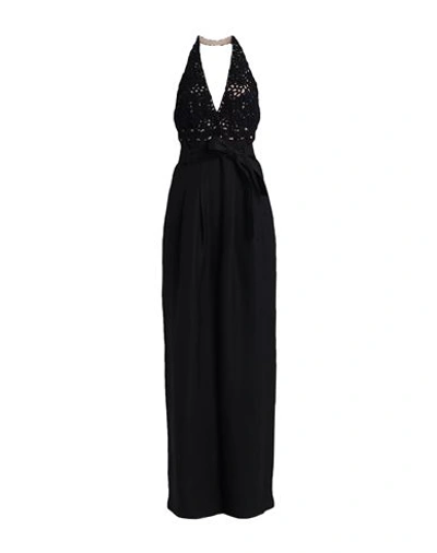 Shop Brunello Cucinelli Woman Jumpsuit Black Size M Viscose, Linen