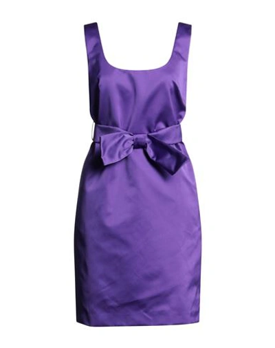 Shop P.a.r.o.s.h P. A.r. O.s. H. Woman Mini Dress Purple Size Xs Polyester