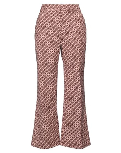Shop Stella Mccartney Woman Pants Brick Red Size 8-10 Wool, Cotton, Polyamide, Elastane