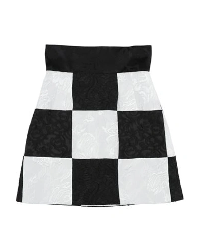 Shop Dolce & Gabbana Woman Mini Skirt Black Size 0 Acetate, Polyester, Cotton, Synthetic Fibers, Silk