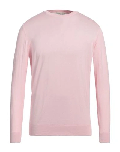 Shop Filippo De Laurentiis Man Sweater Pink Size 40 Cotton, Cashmere