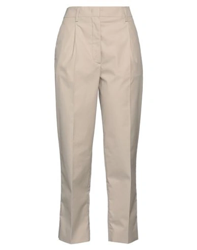 Shop Prada Woman Pants Beige Size 10 Cotton, Polyester