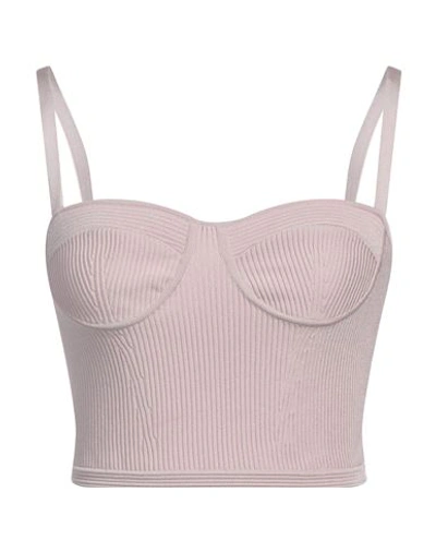 Shop Alexander Mcqueen Woman Top Light Pink Size S Viscose, Polyester
