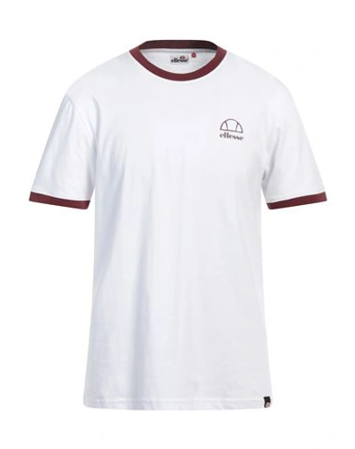 Shop Ellesse Man T-shirt White Size M Cotton