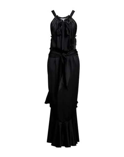Shop Maison Margiela Woman Maxi Dress Black Size 6 Acetate, Viscose
