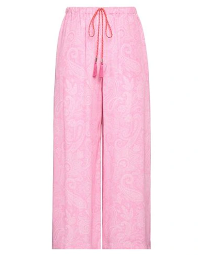 Shop Etro Woman Pants Pink Size 4 Viscose