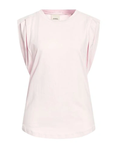 Shop Isabel Marant Woman T-shirt Light Pink Size S Cotton In Purple