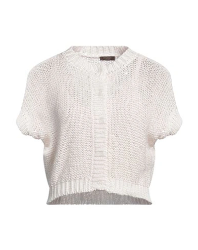 Shop Peserico Woman Twin Set Off White Size 6 Cotton, Polyester
