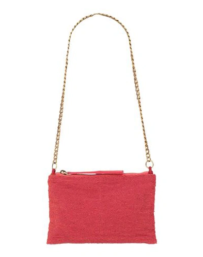 Shop Maliparmi Malìparmi Woman Shoulder Bag Red Size - Textile Fibers