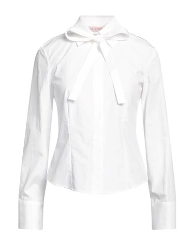 Shop Valentino Garavani Woman Shirt White Size 10 Cotton