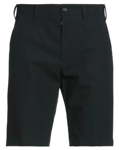 Shop Alexander Mcqueen Man Shorts & Bermuda Shorts Black Size 34 Cotton