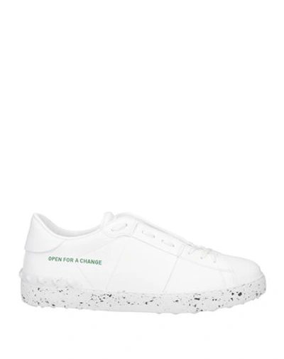 Shop Valentino Garavani Man Sneakers White Size 6 Soft Leather