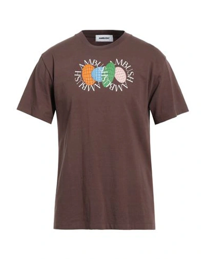 Shop Ambush Man T-shirt Brown Size L Cotton