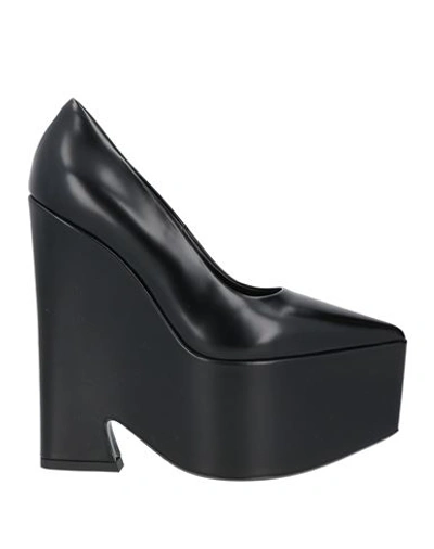 Shop Versace Woman Pumps Black Size 7 Calfskin