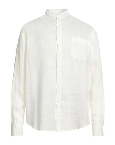Grifoni Man Shirt White Size 42 Linen In White