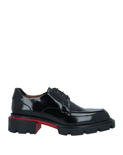 Shop Christian Louboutin Man Lace-up Shoes Black Size 10 Calfskin