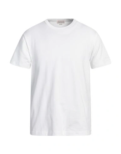 Shop Alexander Mcqueen Man T-shirt White Size Xl Cotton, Viscose, Polyester