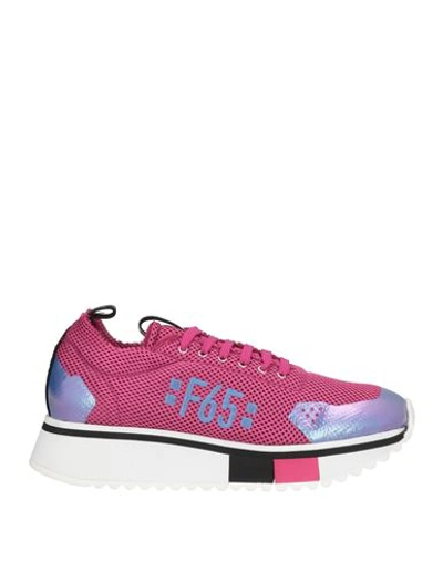 Shop Fabi Woman Sneakers Fuchsia Size 10 Textile Fibers In Pink