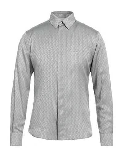 Shop Dior Homme Man Shirt Light Grey Size 17 ½ Silk, Cotton