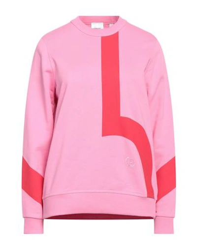 Shop Burberry Woman Sweatshirt Fuchsia Size Xs Cotton, Elastane In Pink