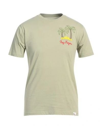 Shop Roy Rogers Roÿ Roger's Man T-shirt Sage Green Size Xl Cotton