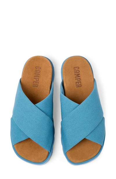 Shop Camper Brutus Slide Sandal In Medium Blue