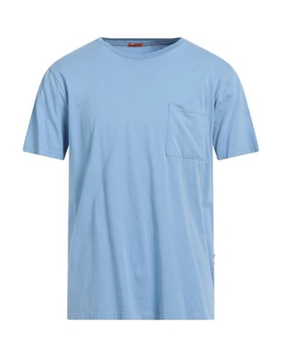 Shop Barena Venezia Barena Man T-shirt Slate Blue Size Xxl Cotton