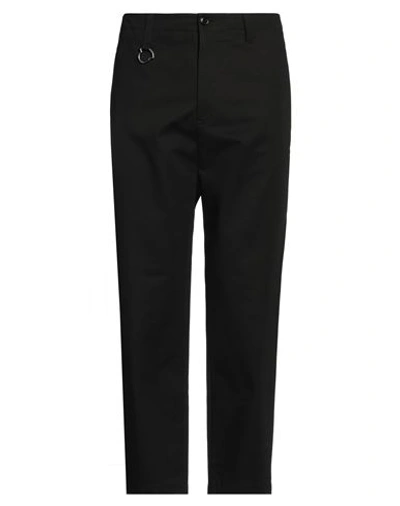 Shop Moncler Man Pants Black Size 40 Cotton