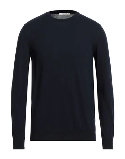 Shop Kangra Man Sweater Midnight Blue Size 46 Cotton