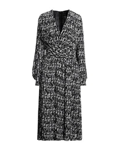 Shop Rochas Woman Midi Dress Black Size 8 Polyester