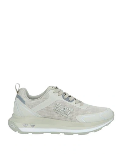 Shop Ea7 Man Sneakers Sage Green Size 7.5 Polyester, Thermoplastic Polyurethane, Elastane