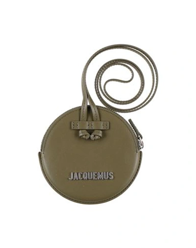 Shop Jacquemus Man Coin Purse Military Green Size - Bovine Leather