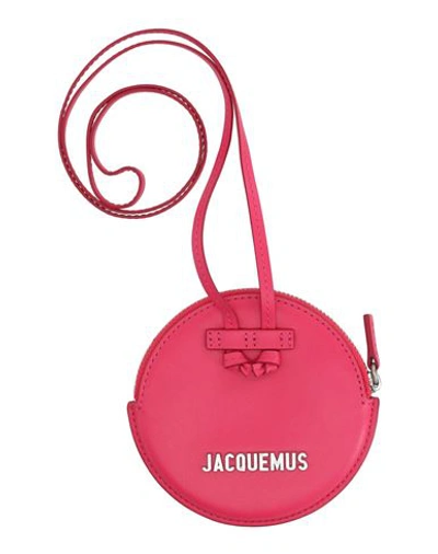 Shop Jacquemus Man Coin Purse Fuchsia Size - Bovine Leather In Pink