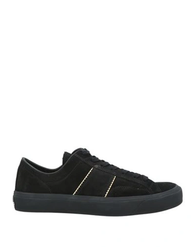 Shop Tom Ford Man Sneakers Black Size 9 Calfskin
