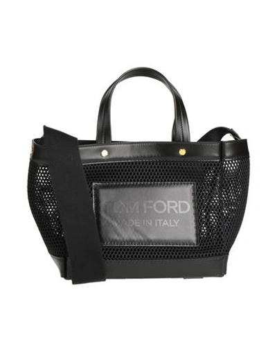 Shop Tom Ford Woman Handbag Black Size - Polyester, Bull Skin