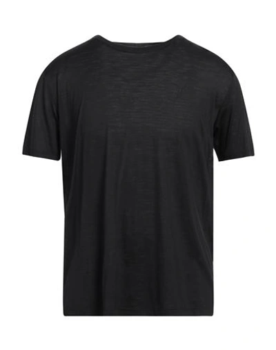 Shop Saint Laurent Man T-shirt Black Size L Wool, Silk