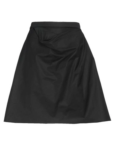 Shop Alexander Mcqueen Woman Mini Skirt Black Size 6 Cotton