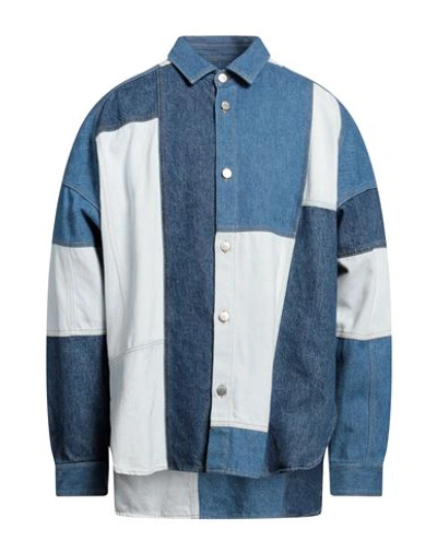 Shop Ambush Man Denim Shirt Blue Size M Cotton