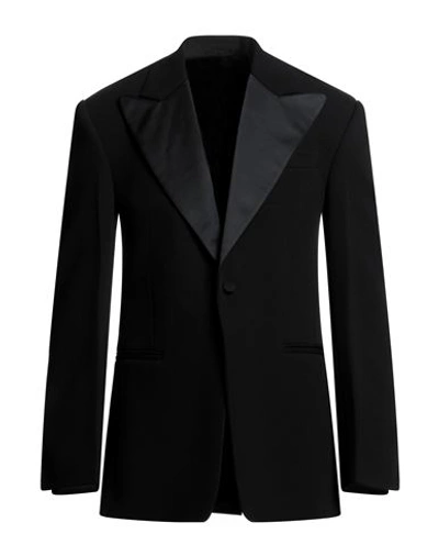 Shop Ferragamo Man Blazer Black Size 40 Virgin Wool